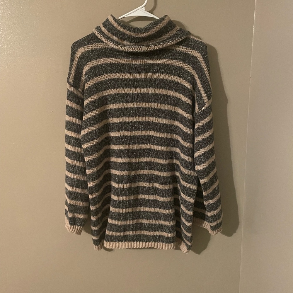 SHEIN Striped Cowl Neck Sweater
